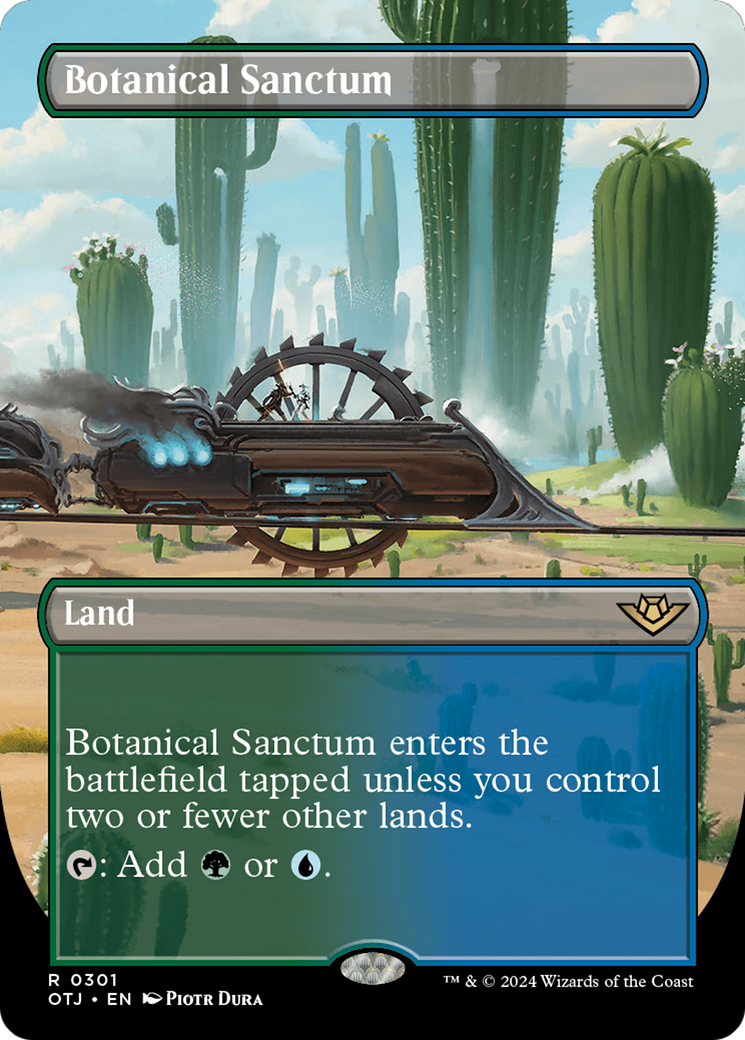 Botanical Sanctum (OTJ-301) [Outlaws of Thunder Junction] (Borderless) Foil