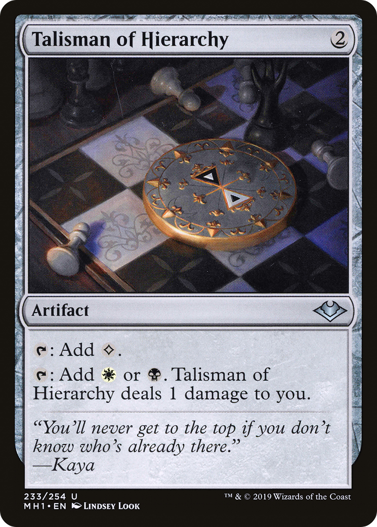 Talisman of Hierarchy (MH1-233) [Modern Horizons] Foil