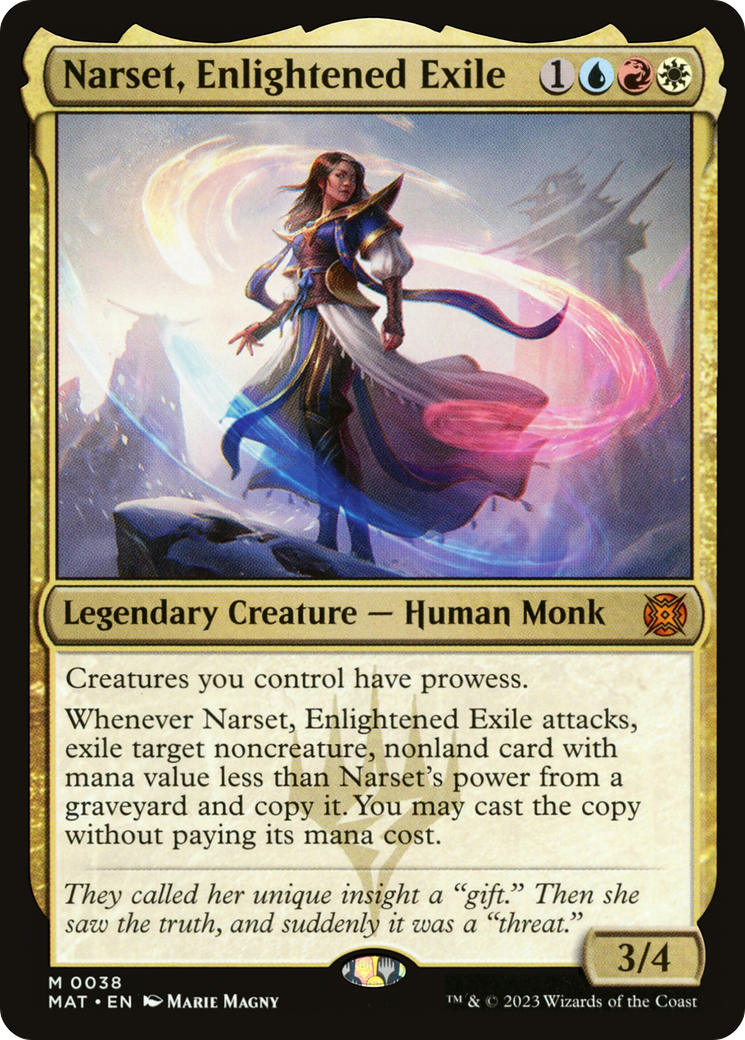 Narset, Enlightened Exile (MAT-038) [March of the Machine: The Aftermath] Foil