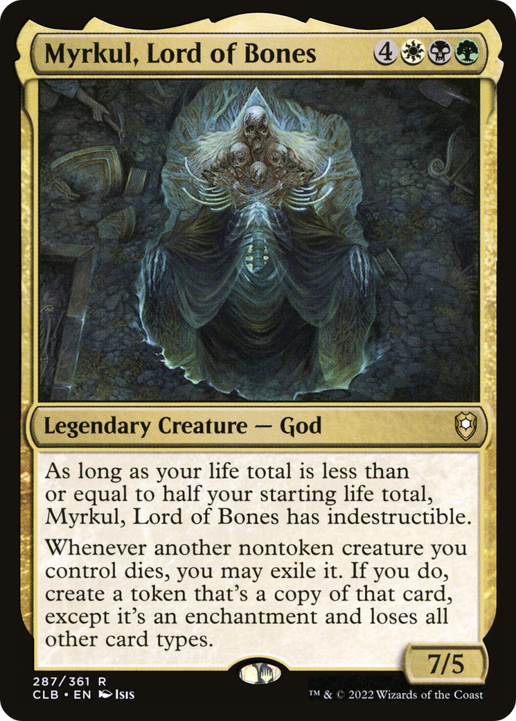 Myrkul, Lord of Bones (CLB-287) [Commander Legends: Battle for Baldur's Gate] Foil