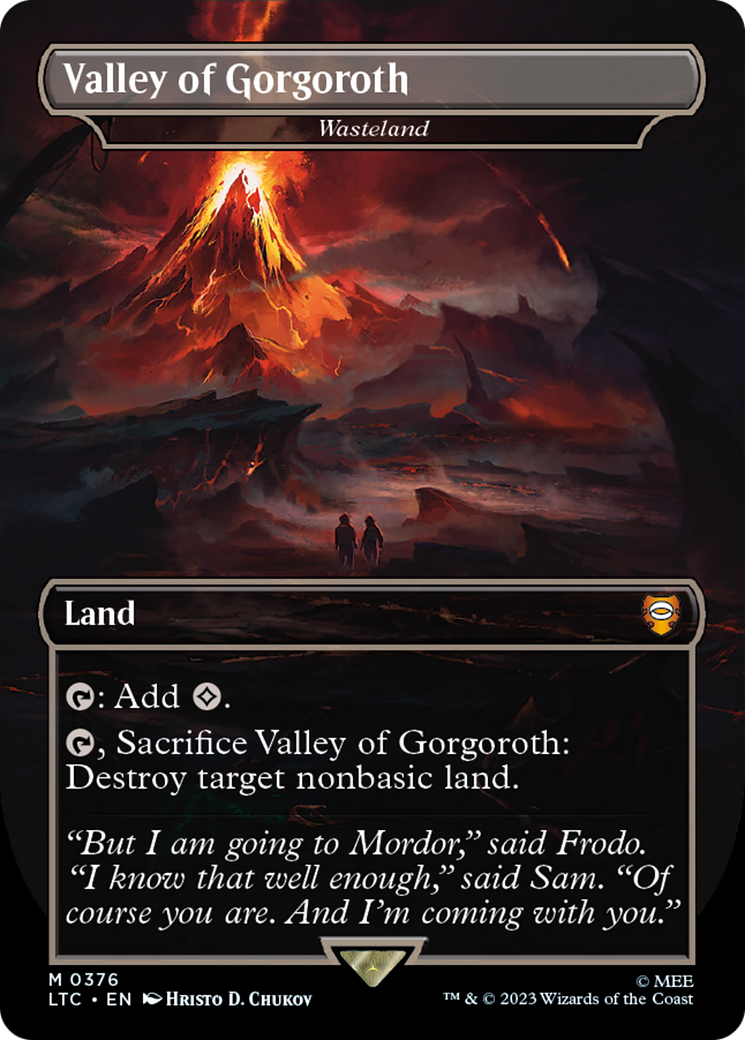 Valley of Gorgoroth - Wasteland (LTC-376) [Tales of Middle-earth Commander] / Valley of Gorgoroth (Borderless)