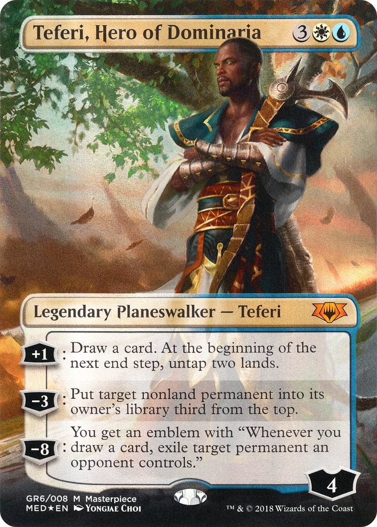 Teferi, Hero of Dominaria (MED-GR6) [Mythic Edition] (Borderless) Foil