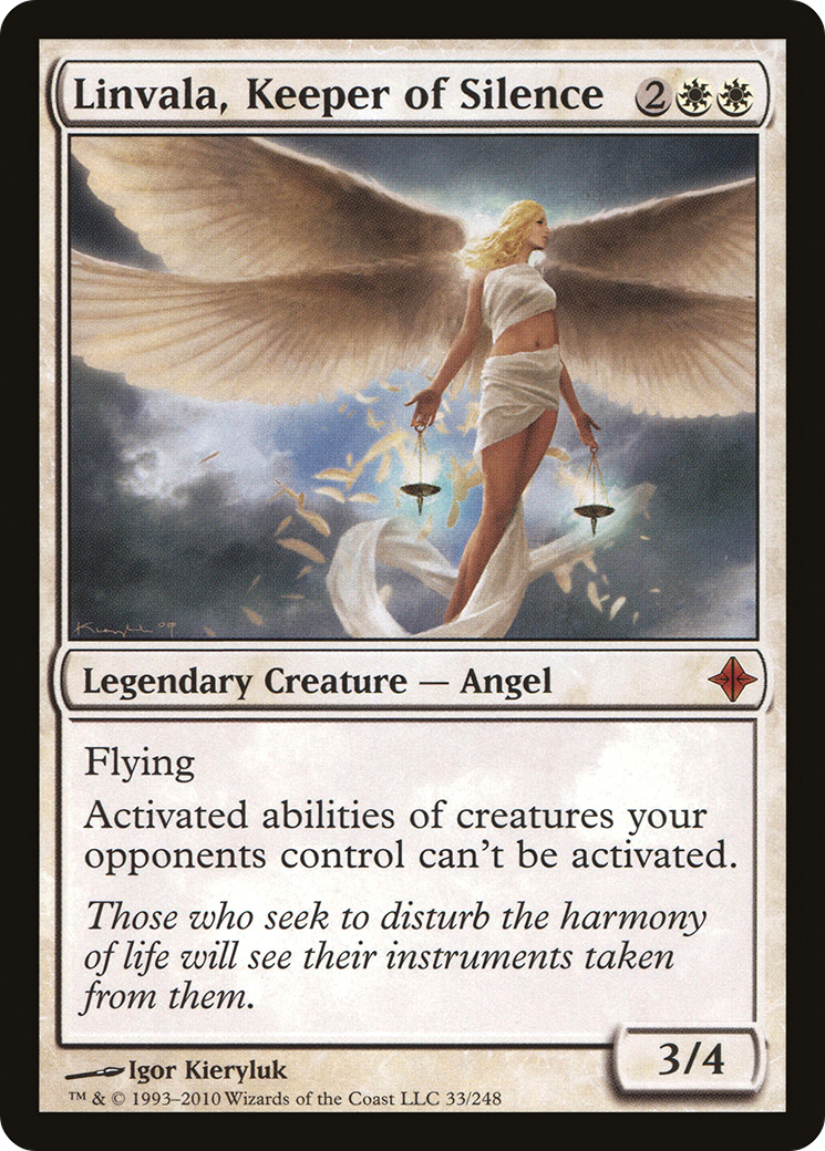 Linvala, Keeper of Silence (ROE-033) [Rise of the Eldrazi]