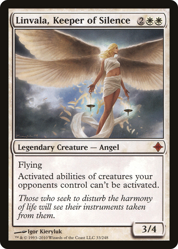 Linvala, Keeper of Silence (ROE-033) [Rise of the Eldrazi] Foil