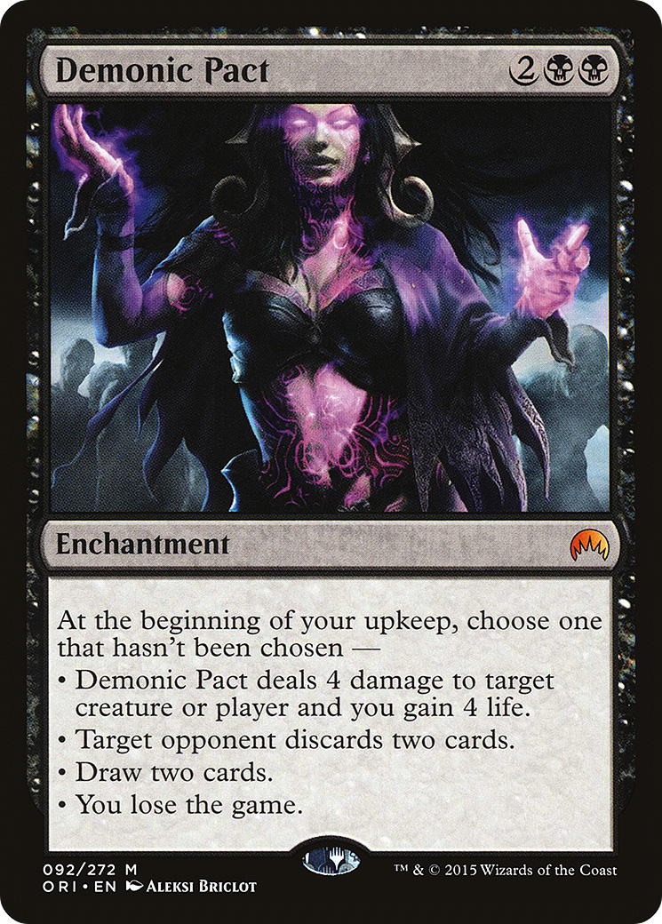 Demonic Pact (ORI-092) [Magic Origins] Foil
