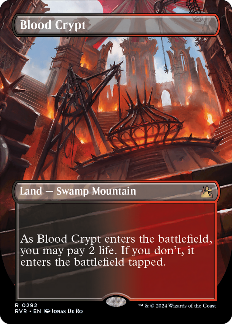 Blood Crypt (RVR-292) [Ravnica Remastered] (Borderless) Foil