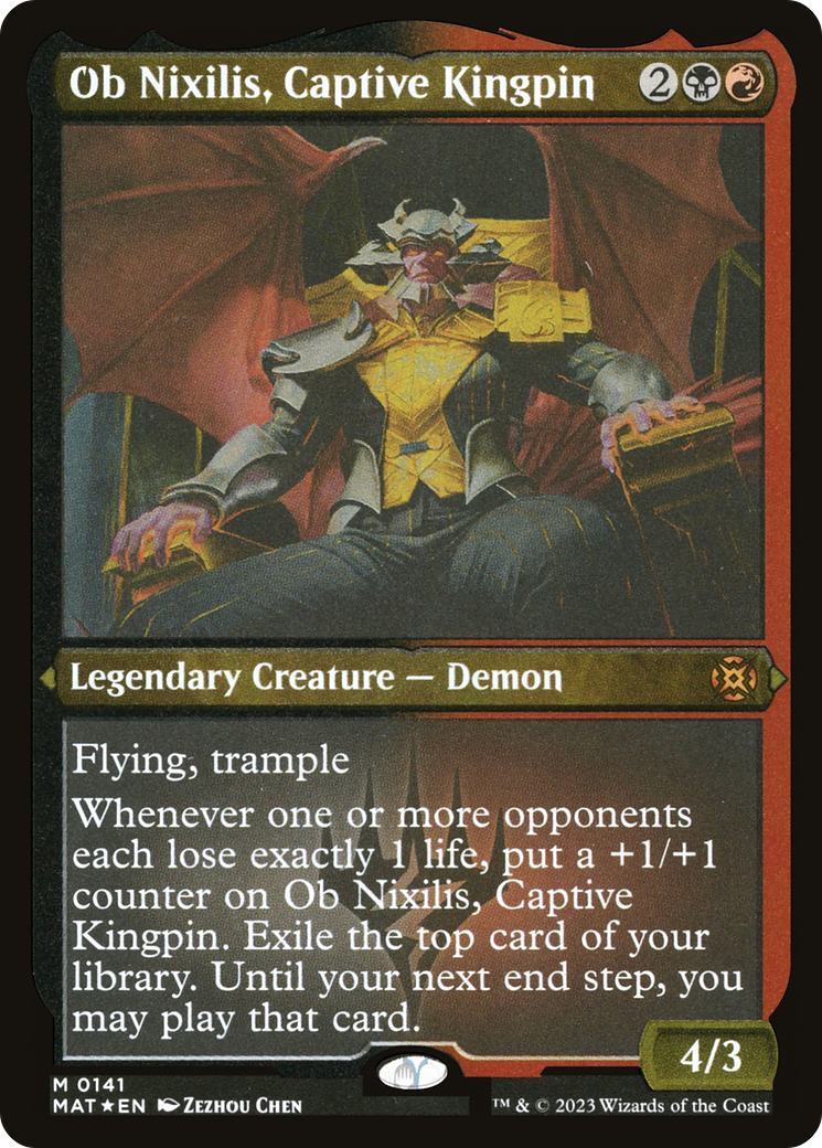 Ob Nixilis, Captive Kingpin (MAT-141) [March of the Machine: The Aftermath] Etched Foil