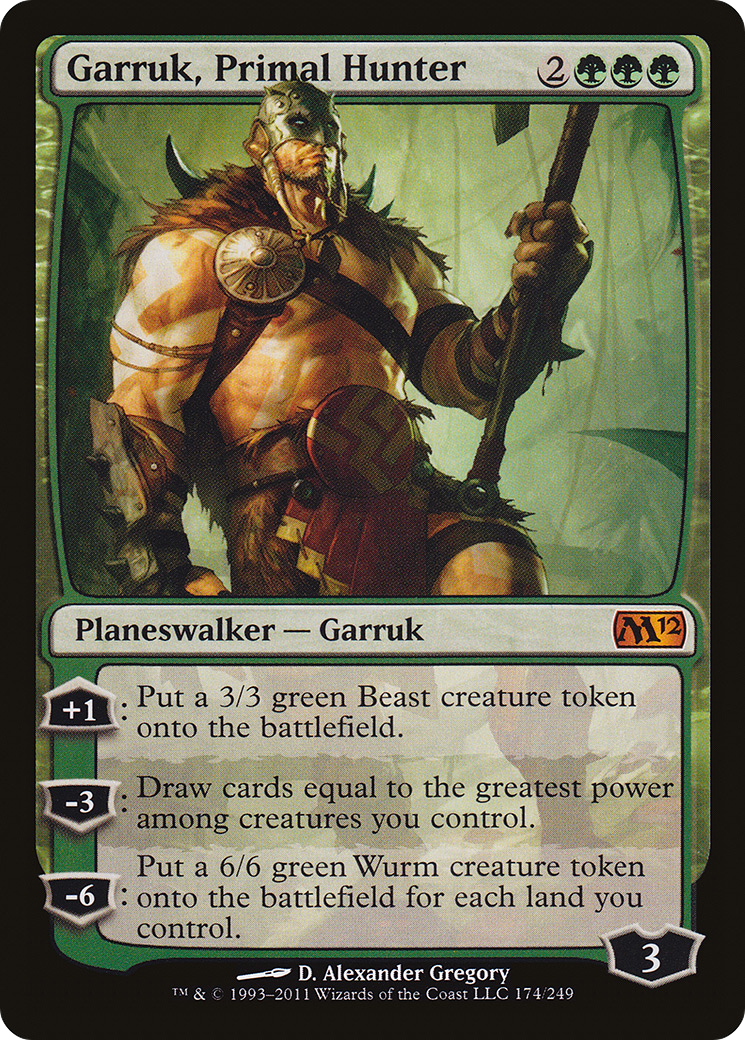 Garruk, Primal Hunter (M12-174) [Magic 2012] Foil