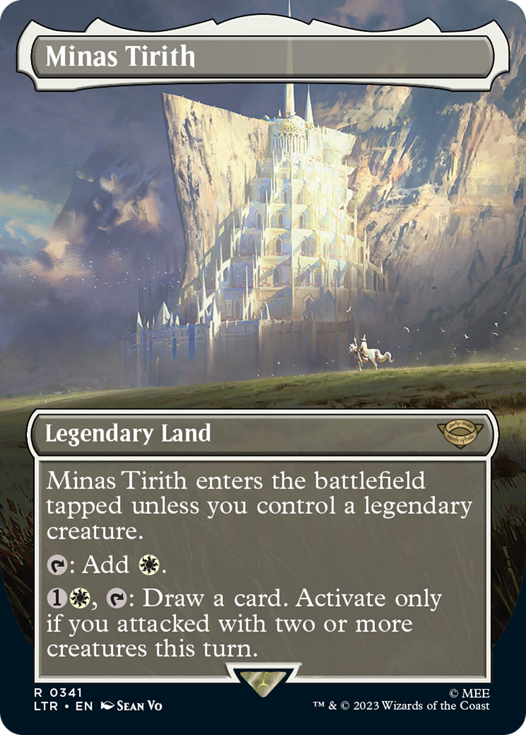 Minas Tirith (LTR-341) [The Lord of the Rings: Tales of Middle-earth] (Borderless) Foil