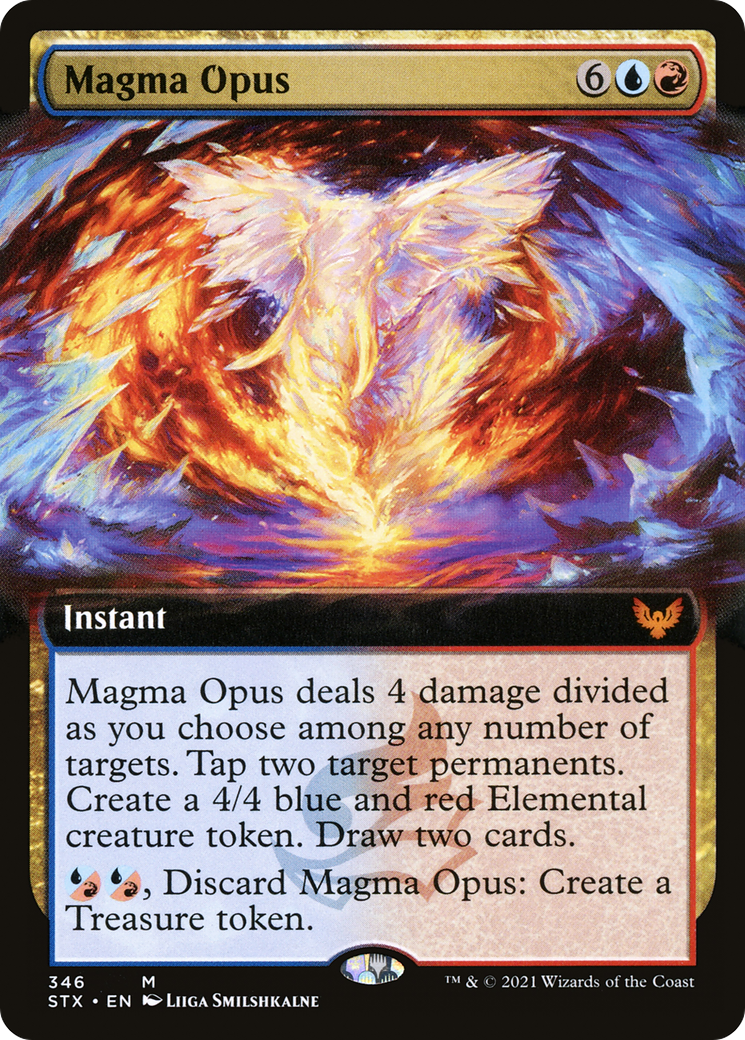 Magma Opus (STX-346) [Strixhaven: School of Mages]: (Extended Art)