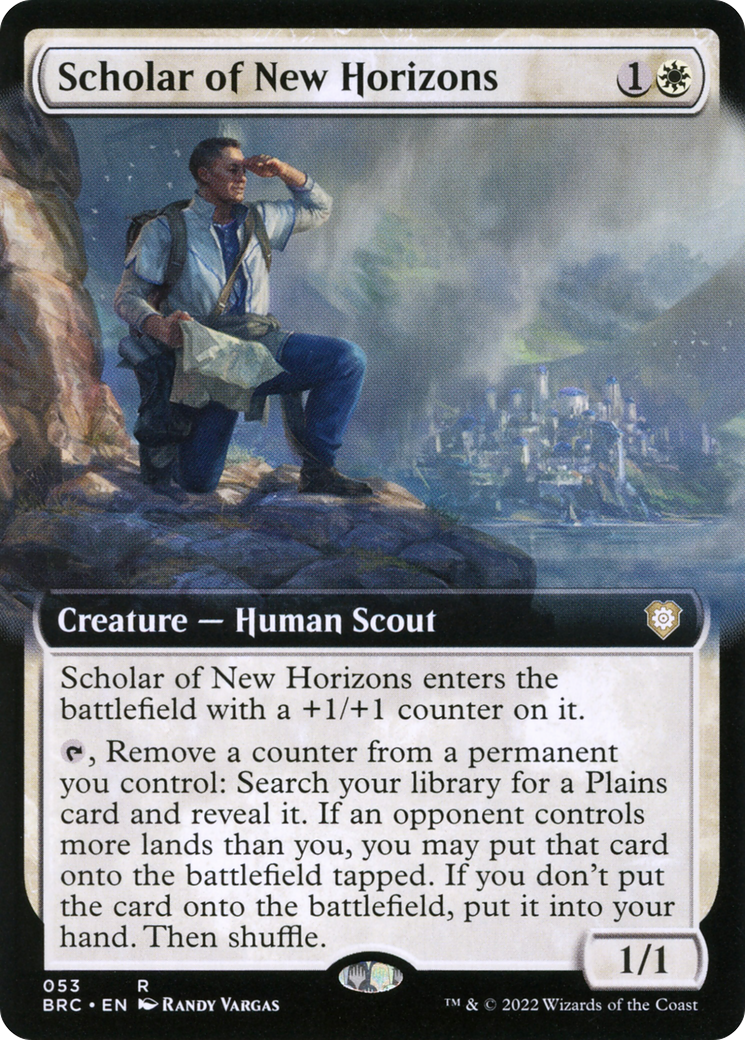 Scholar of New Horizons (Extended Art) (BRC-053) [The Brothers' War Commander]