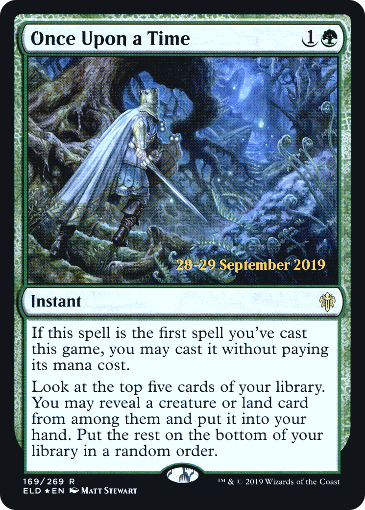 Once Upon a Time (PRE-169S) [Throne of Eldraine Promos] Foil