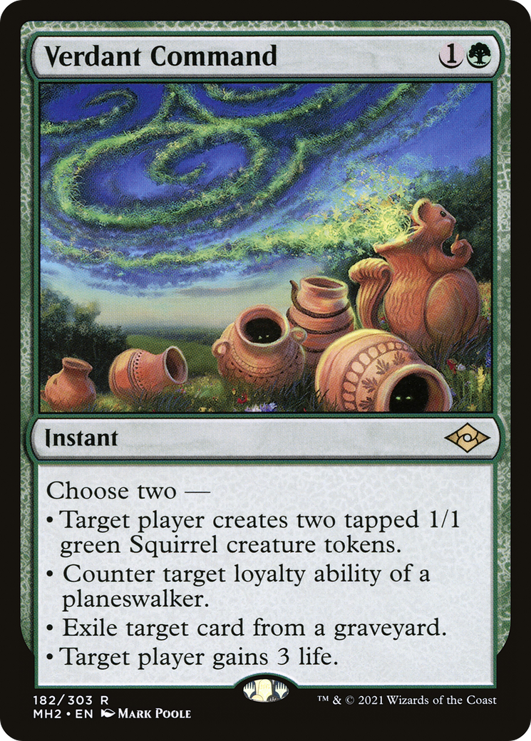 Verdant Command (MH2-182) [Modern Horizons 2] Foil