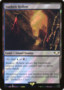Sunken Hollow (Surge Foil) (40K-295) [Warhammer 40,000 Commander] Foil