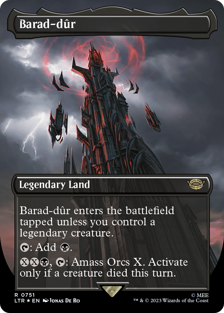 Barad-dûr (LTR-751) [The Lord of the Rings: Tales of Middle-earth] (Borderless) Foil