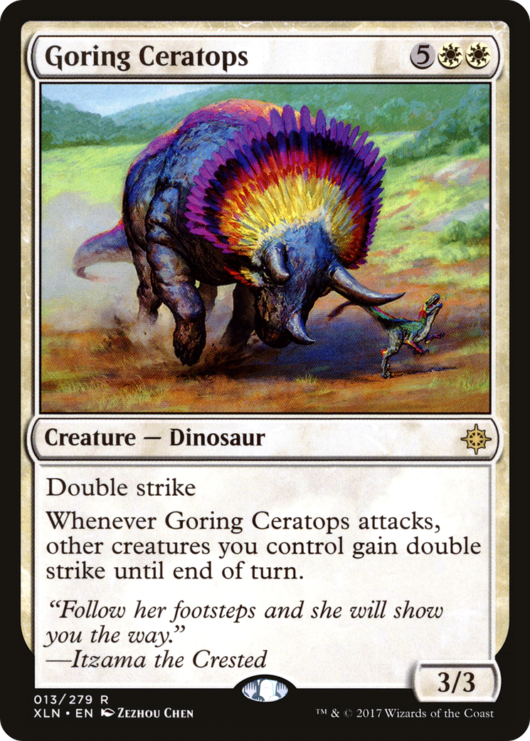 Goring Ceratops (XLN-013) [Ixalan] Foil