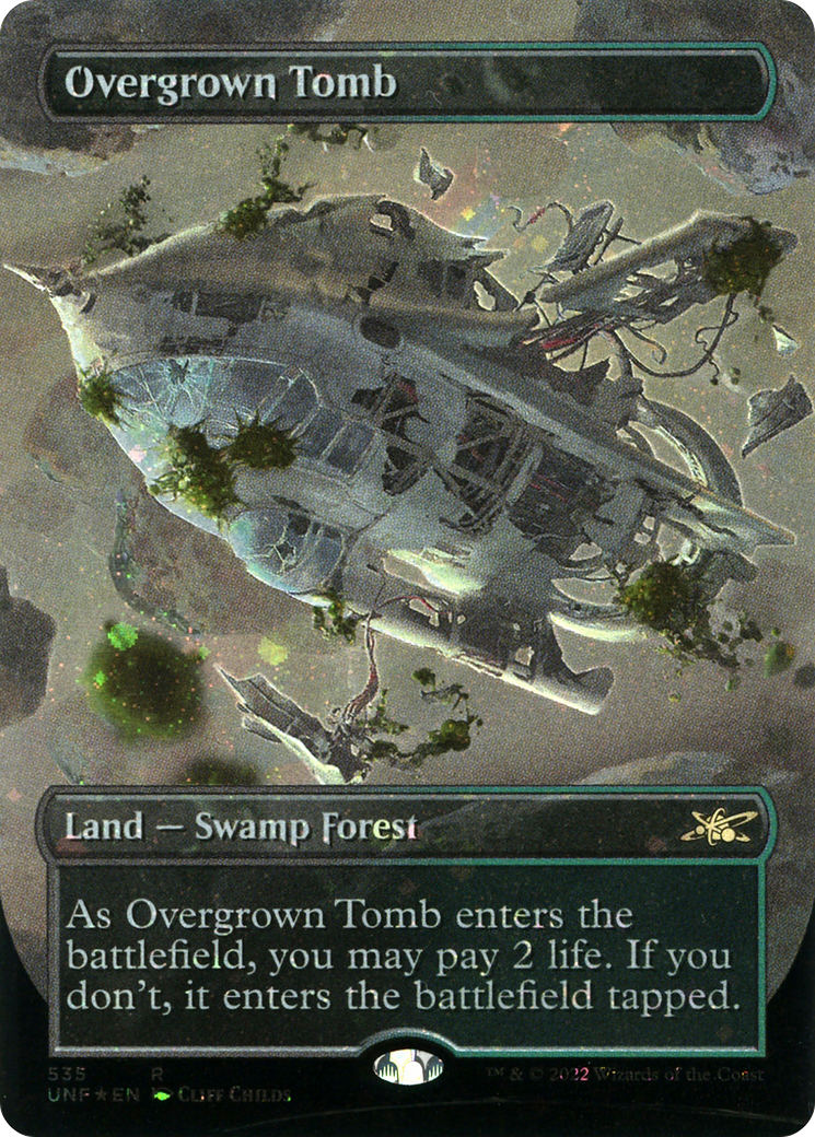 Overgrown Tomb (UNF-535) [Unfinity] (Borderless) Foil