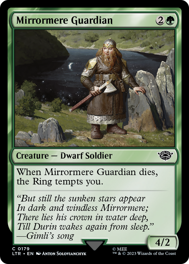 Mirrormere Guardian (LTR-179) [The Lord of the Rings: Tales of Middle-earth] Foil