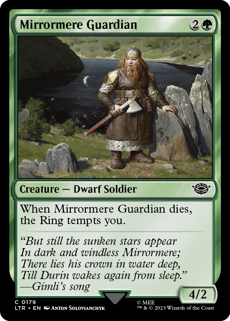 Mirrormere Guardian (LTR-179) [The Lord of the Rings: Tales of Middle-earth] Foil