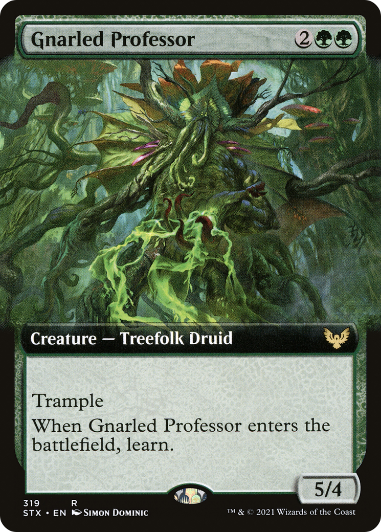 Gnarled Professor (STX-319) [Strixhaven: School of Mages]: (Extended Art) Foil