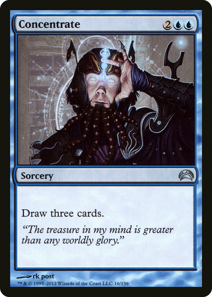 Concentrate (PC2-016) [Planechase 2012] Foil