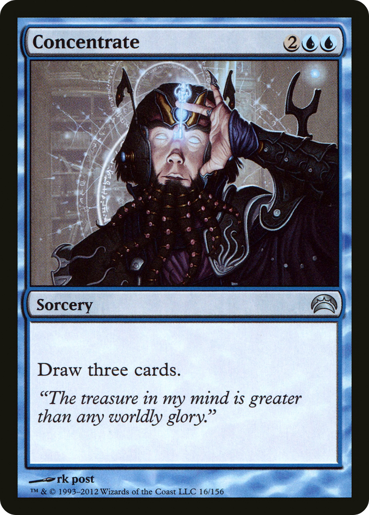 Concentrate (PC2-016) [Planechase 2012] Foil