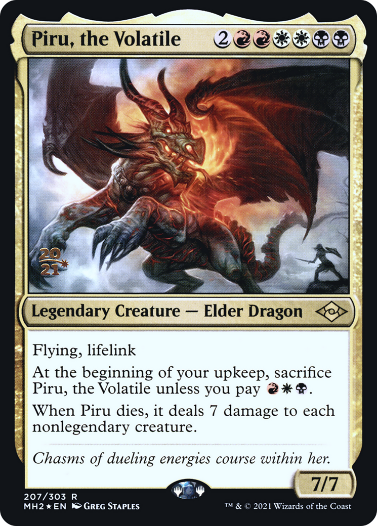 Piru, the Volatile (PRE-207S) [Modern Horizons 2 Promos] Foil