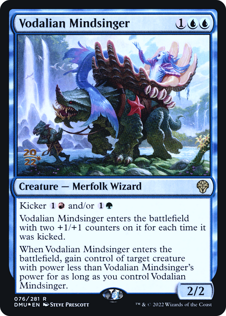 Vodalian Mindsinger (PRE-76S) [Dominaria United Promos] Foil