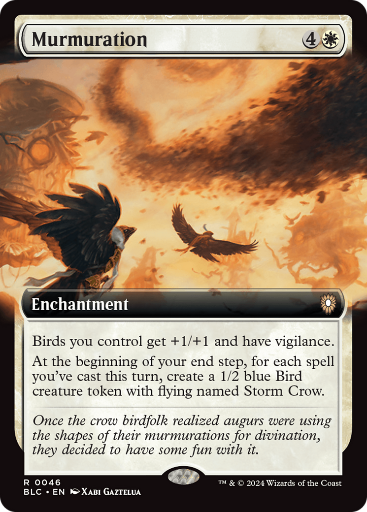 Murmuration (BLC-046) [Bloomburrow Commander]: (Extended Art) Foil