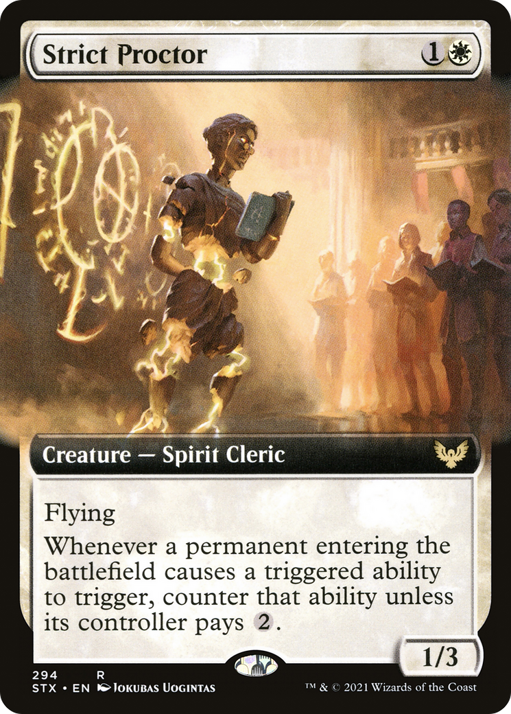 Strict Proctor (Extended Art) (STX-294) [Strixhaven: School of Mages]