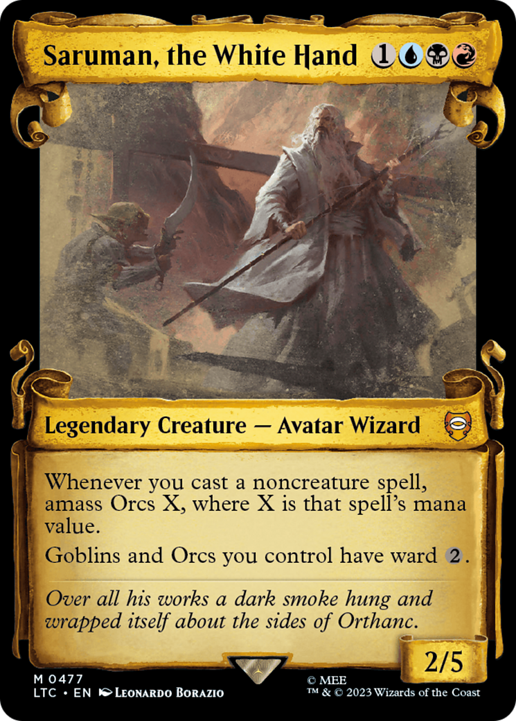 Saruman, the White Hand (Showcase Scrolls) (LTC-477) [Tales of Middle-earth Commander]