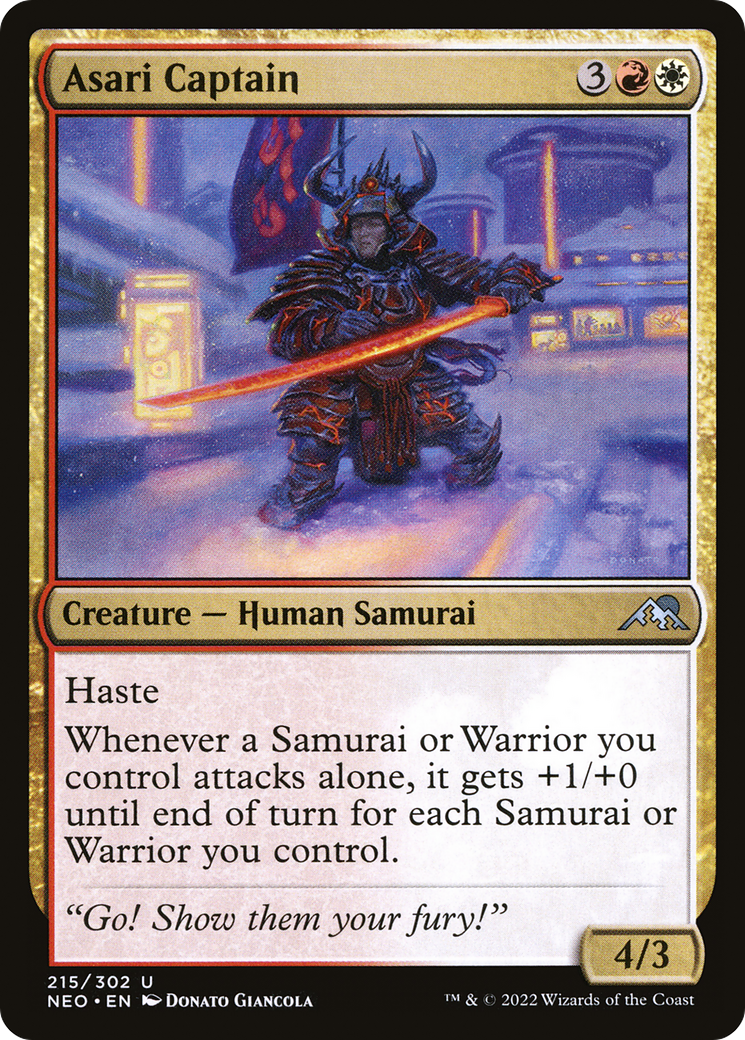 Asari Captain (NEO-215) [Kamigawa: Neon Dynasty] Foil
