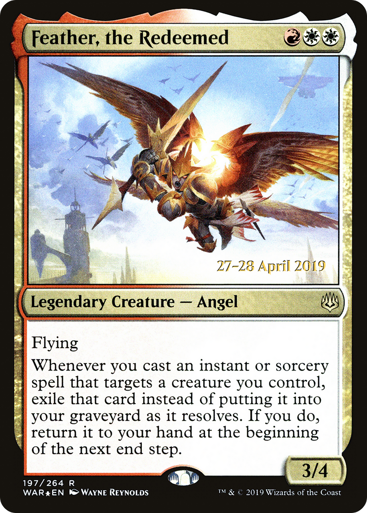 Feather, the Redeemed (PRE-197S) [War of the Spark Promos] Foil