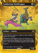 Lumbering Worldwagon (DFT-528) [Aetherdrift] (Borderless) Foil