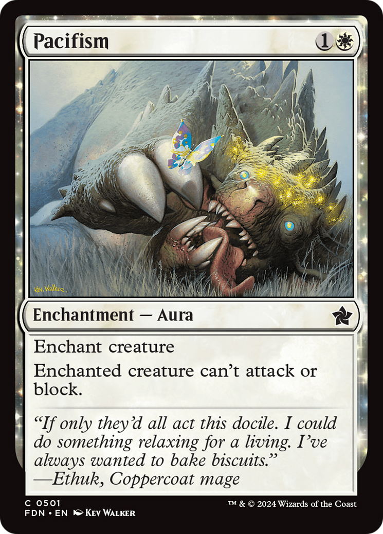 Pacifism (FDN-501) [Foundations]: (enchantment)