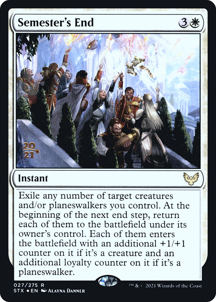 Semester's End (PRE-27S) [Strixhaven: School of Mages Promos] Foil