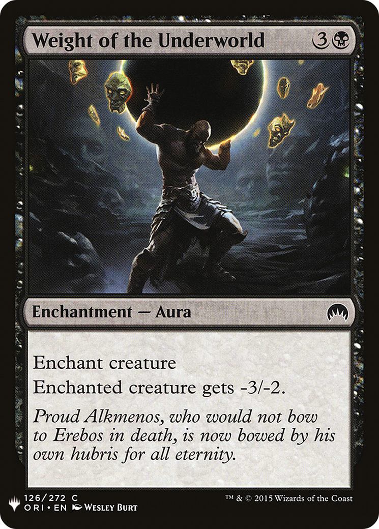 Weight of the Underworld (LIST-ORI-126) [The List]