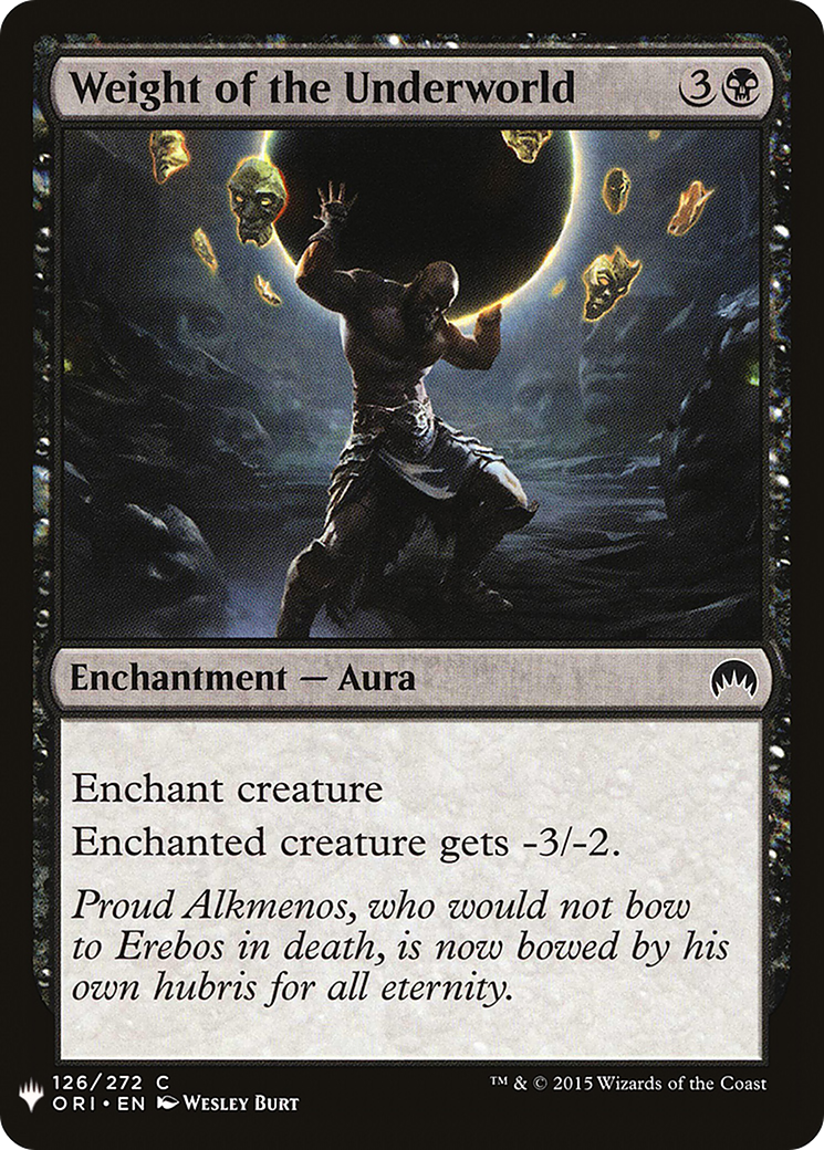 Weight of the Underworld (LIST-ORI-126) [The List]