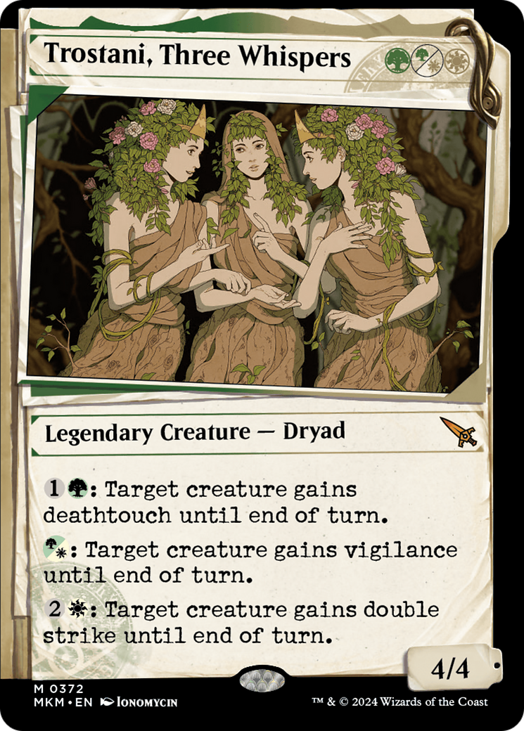 Trostani, Three Whispers (MKM-372) [Murders at Karlov Manor]: (Showcase) Foil