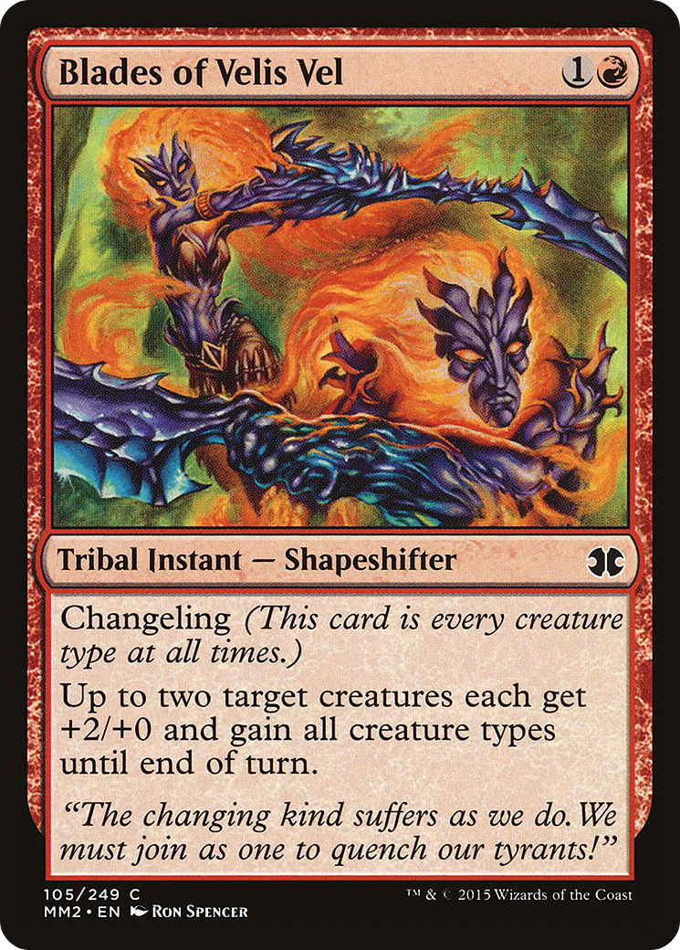 Blades of Velis Vel (MM2-105) [Modern Masters 2015] Foil