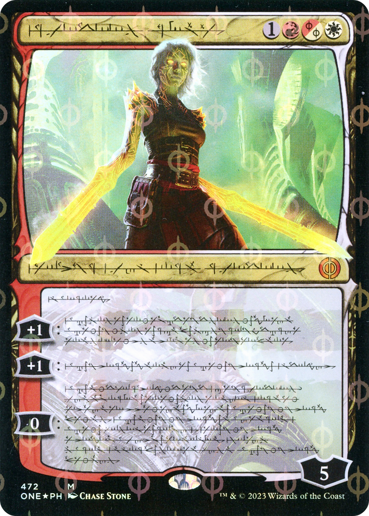 Nahiri, the Unforgiving (ONE-472) [Phyrexia: All Will Be One]: (Showcase) Foil
