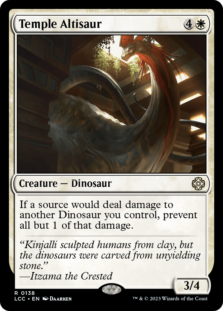 Temple Altisaur (LCC-138) [The Lost Caverns of Ixalan Commander]