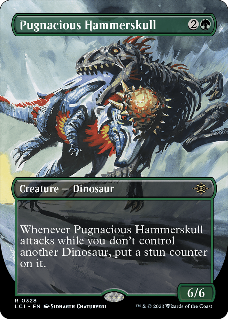 Pugnacious Hammerskull (LCI-328) [The Lost Caverns of Ixalan] (Borderless) Foil