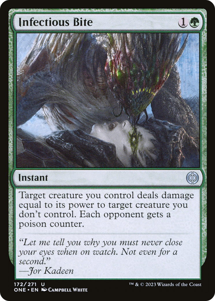Infectious Bite (ONE-172) [Phyrexia: All Will Be One] Foil