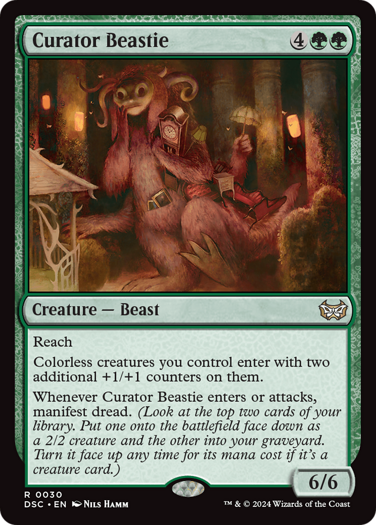 Curator Beastie (DSC-030) [Duskmourn: House of Horror Commander]