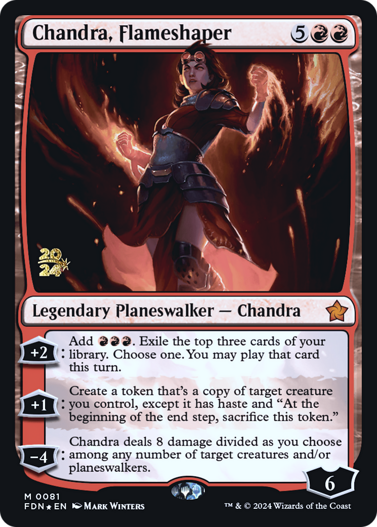 Chandra, Flameshaper (PRE-81S) [Foundations Promos] Foil