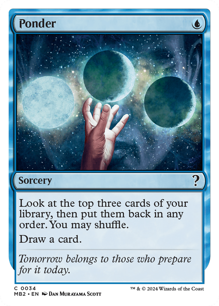 Ponder (MB2-034) [Mystery Booster 2]