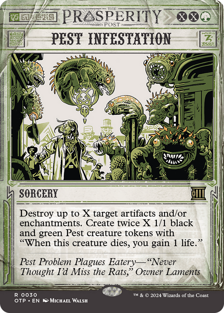 Pest Infestation (OTP-030) [Breaking News]: (Showcase) (Borderless) Foil