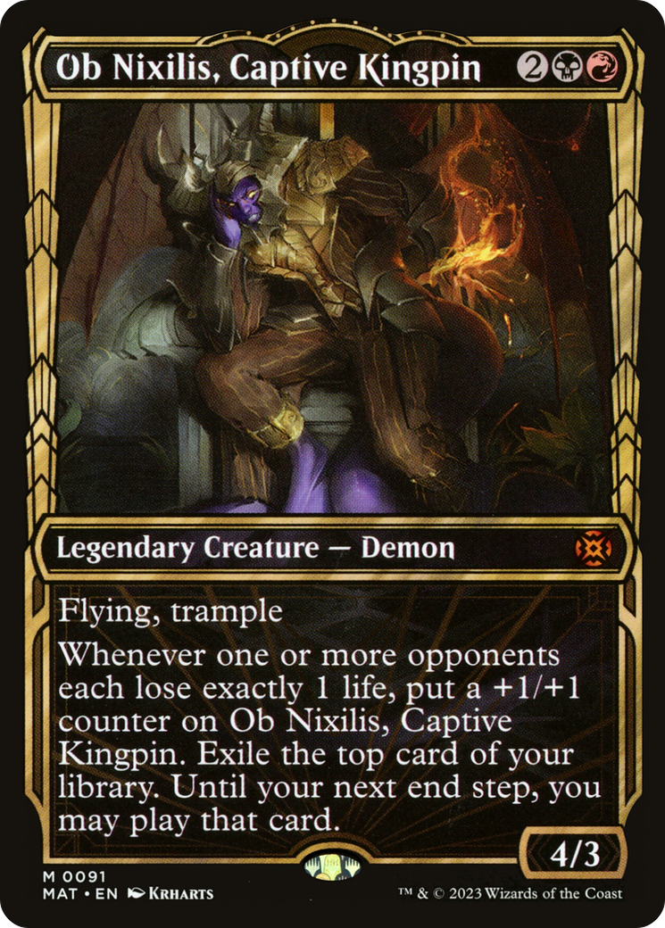 Ob Nixilis, Captive Kingpin (MAT-091) [March of the Machine: The Aftermath]: (Showcase)
