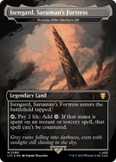 Isengard, Saruman's Fortress - Boseiju, Who Shelters All (Surge Foil) (LTC-389) [Tales of Middle-earth Commander] / Isengard, Saruman's Fortress (Borderless) Foil